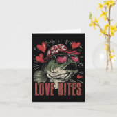 男子バレンタイン釣り バレンタイン ラブ おもしろ メンズ カード (黄色い花)