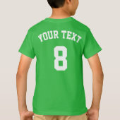 男子バレーボール選手カスタムチームTシャツ Tシャツ (裏面)