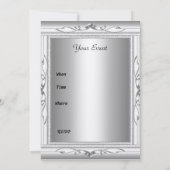 男子バースデーパーティーの招待状 招待状 (裏面)