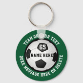 男子パーソナライズされたに贈るサッカーのベストシーズン キーホルダー (正面)