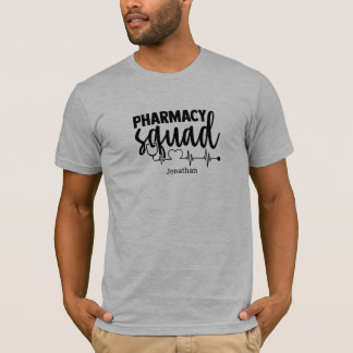 男子パーソナライズされた薬局分隊Tシャツ Tシャツ