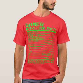 男子ビデオゲームの栄養ファクトtギフト tシャツ