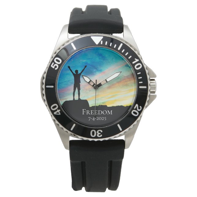 *~*男子フリーダム賞卒業退職 腕時計 (正面)