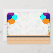 男子ボウリングパーティー 招待状 (裏面)