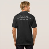 男子ポロシャツ – 芝生と庭 ポロシャツ (裏面フル)