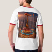 「男子ミニマル幾何学模様T型」 Tシャツ (裏面)