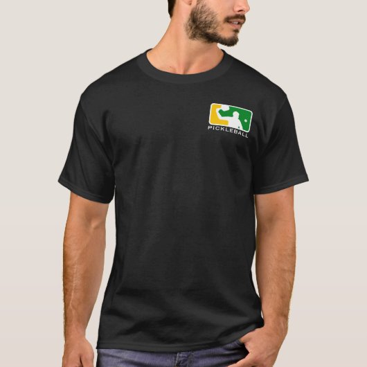 男子メジャーリーグのPickleballのTシャツの小さいロゴ Tシャツ (正面)