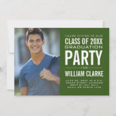 男子モダン卒業党 招待状 (正面)