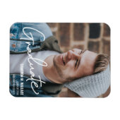 男子モダン大学院写真の発表 マグネット (横)