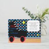 男子ローラー スケート パーティー 招待状 (スタンド正面)