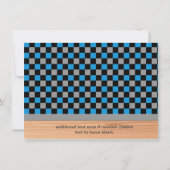 男子ローラー スケート パーティー 招待状 (裏面)