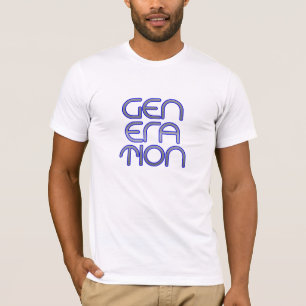男子世代型ロゴTシャツ Tシャツ