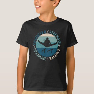 男子体操の人物の強さの規律 Tシャツ