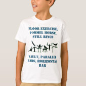 男子体操イベントTシャツ(背面に名前入り) Tシャツ (正面)