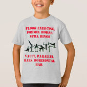 男子体操イベントTシャツ(背面に名前入り) Tシャツ (正面)