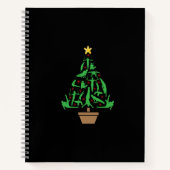 男子体操クリスマスツリー ノートブック (正面)