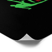 男子体操クリスマスツリー ポスター (角)