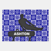 男子体操クリスマスラッピング紙シートセット ラッピングペーパーシート (正面3)