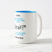 男子体操マグカップ ツートーンマグカップ (正面右)