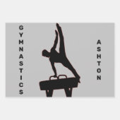 男子体操ラッピング紙シートセット ラッピングペーパーシート (正面)