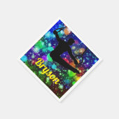 男子体操リングや輪パーティー スタンダードカクテルナプキン (角)