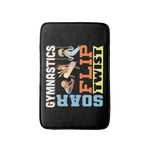 男子体操引用文 – ソールフリップツイスト バスマット (正面縦)