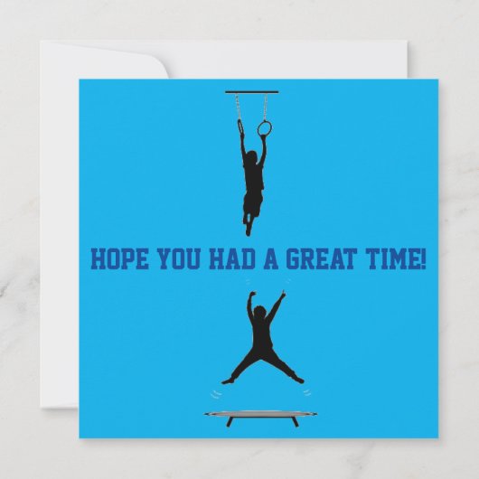 男子体操「ありがとう」カード サンキューカード (裏面)