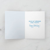 男子初の誕生日カップケーキカード カード (内部)