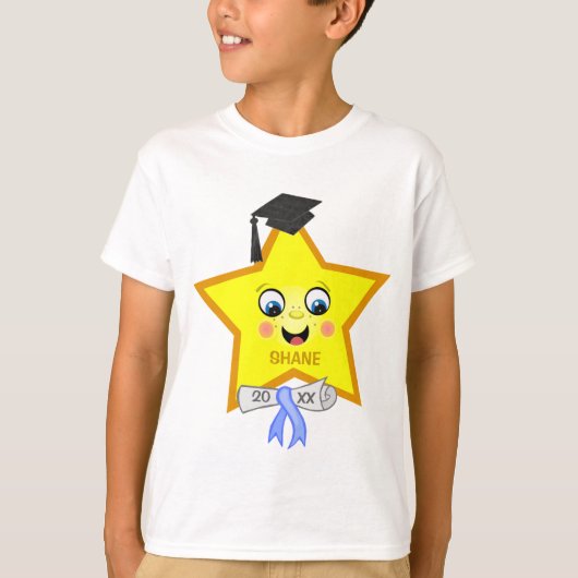 男子卒業カスタムスターTシャツ Tシャツ (正面)