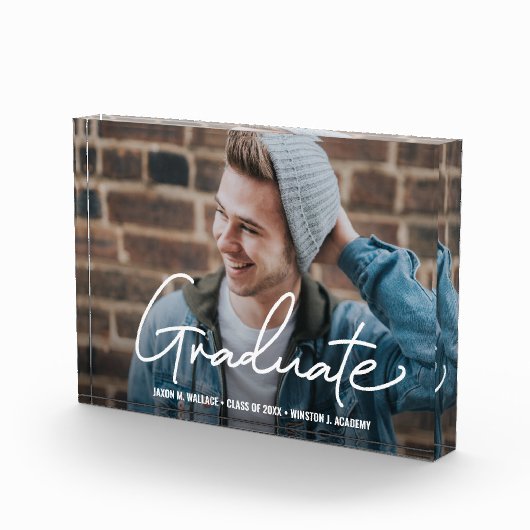 男子卒業写真記念フレーム フォトブロック