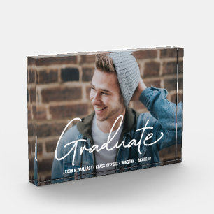 男子卒業写真記念フレーム フォトブロック