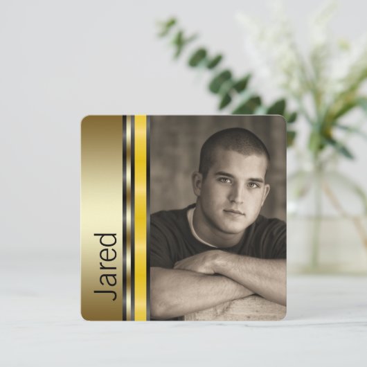 男子卒業発表 招待状 (スタンド正面)