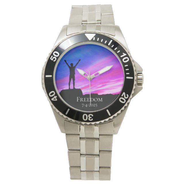 *~*男子卒業退職賞自由 腕時計 (正面)