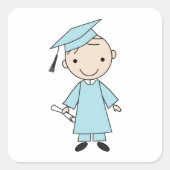 男子卒業 スクエアシール (正面)