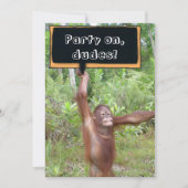 男子夜の外出 招待状 (正面)