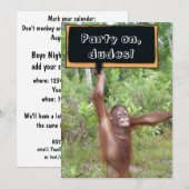 男子夜の宴 招待状 (正面/裏面)