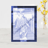 男子大卒のグリーティングカード カード (黄色い花)