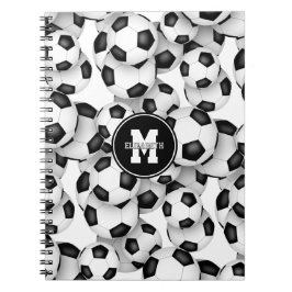 男子女子サッカーボールのパターンスポーツ ノートブック