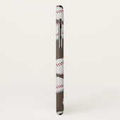 男子女子スポーツベースボールモノグラムのソフトボール Case-Mate iPhoneケース (裏面/左)