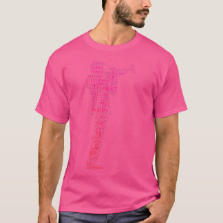 男子女子トランペットジャズトランペット Tシャツ