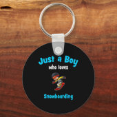男子子供用スノーボードジャージー キーホルダー (正面)