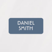 男子学校保育園名 ラベル (デザイン1)