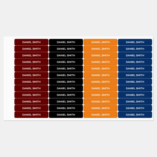 男子学校保育園名 ラベル (シート)