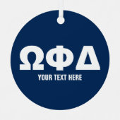 男子学生の社交クラブ撮影付きオーナメントカスタム メタルオーナメント (正面)