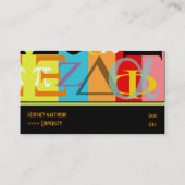 男子学生の社交クラブ/ソロティ·プロファイル·カード コーリングカード (裏面)