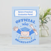 男子幼稚園/幼稚園卒業パーティー 招待状 (スタンド正面)