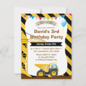 男子建築テーマバースデーパーティ招待状 招待状 (正面)