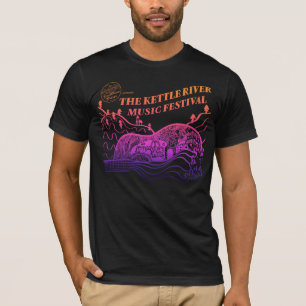 男子明るい公式KRMFロゴティー Tシャツ