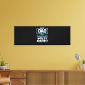 男子最高の父パパ世界一 キャンバスプリント (インサイチュ (リビング))