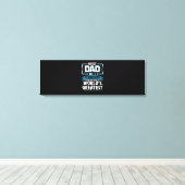 男子最高の父パパ世界一 キャンバスプリント (インサイチュ (ウッドフロア))